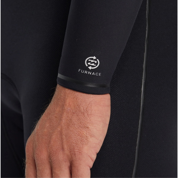 2026 Billabong Heren Furnace Natural 4/3mm Borst Ritssluiting Wetsuit ABYW100265 - Black